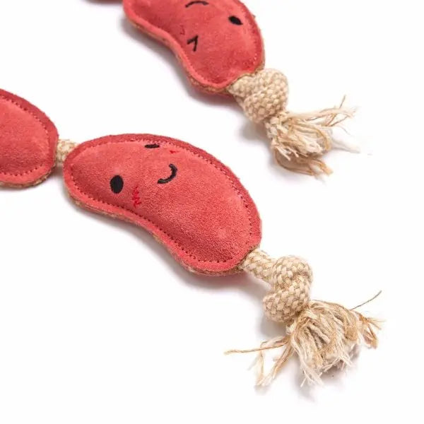 GREEN & WILD'S The Sizzle Sisters (kiełbaski) zabawka ekologiczna dla psa