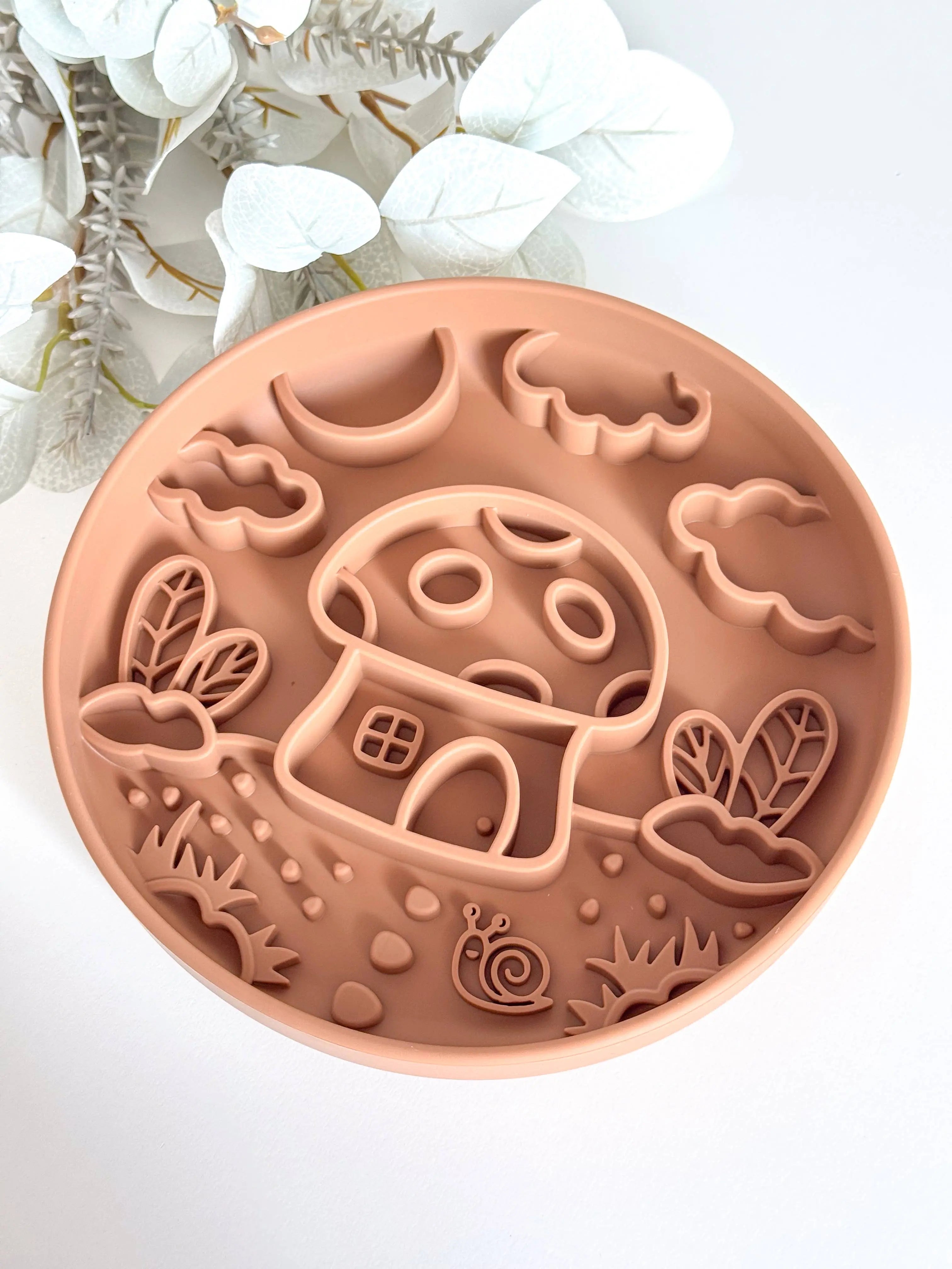 Slow Bowl Magic Mushroom – miska spowalniająca i mata do lizania dla psa (Brown)