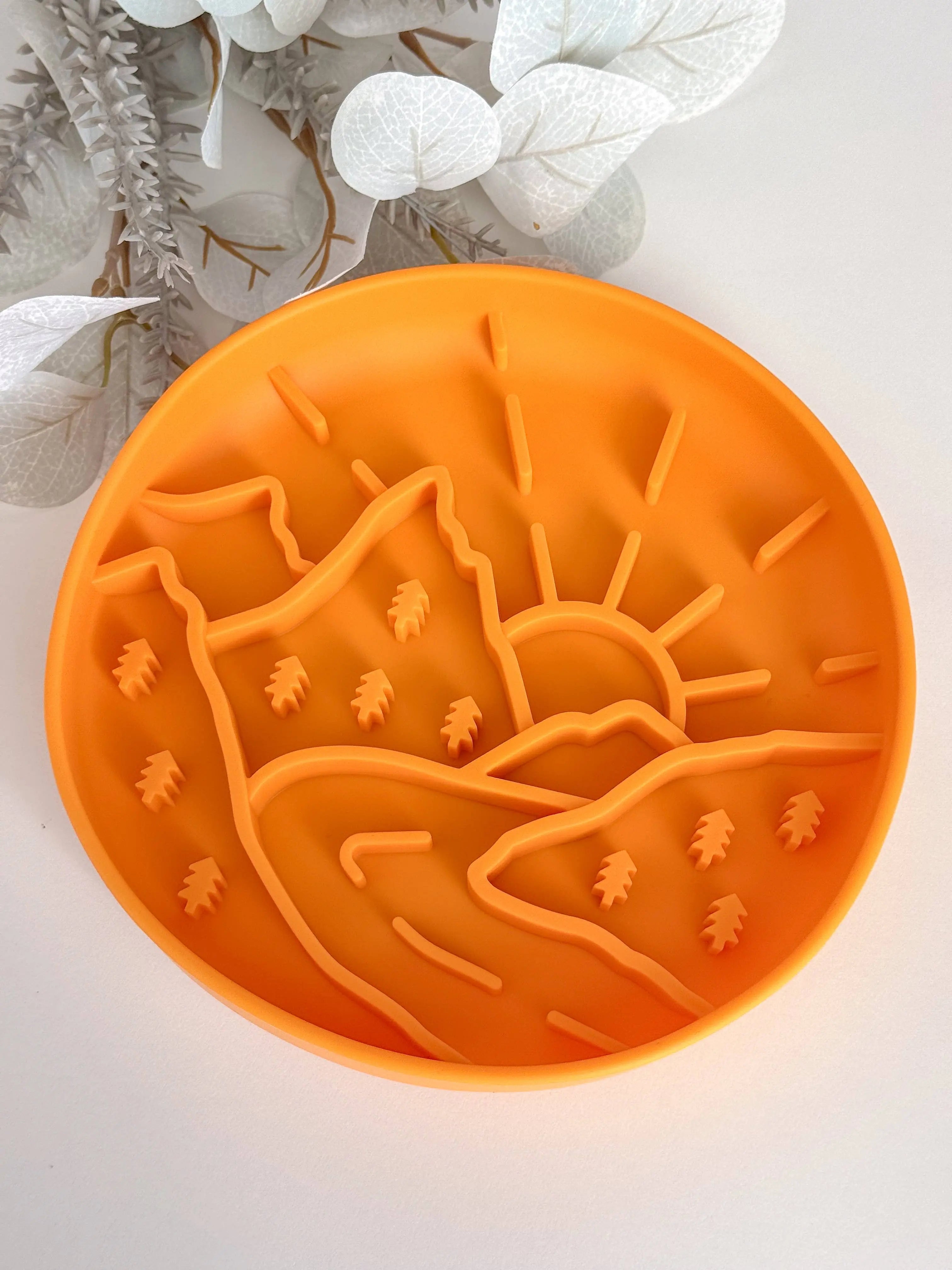 Slow Bowl Mountains – miska spowalniająca i mata do lizania dla psa (Pink)
