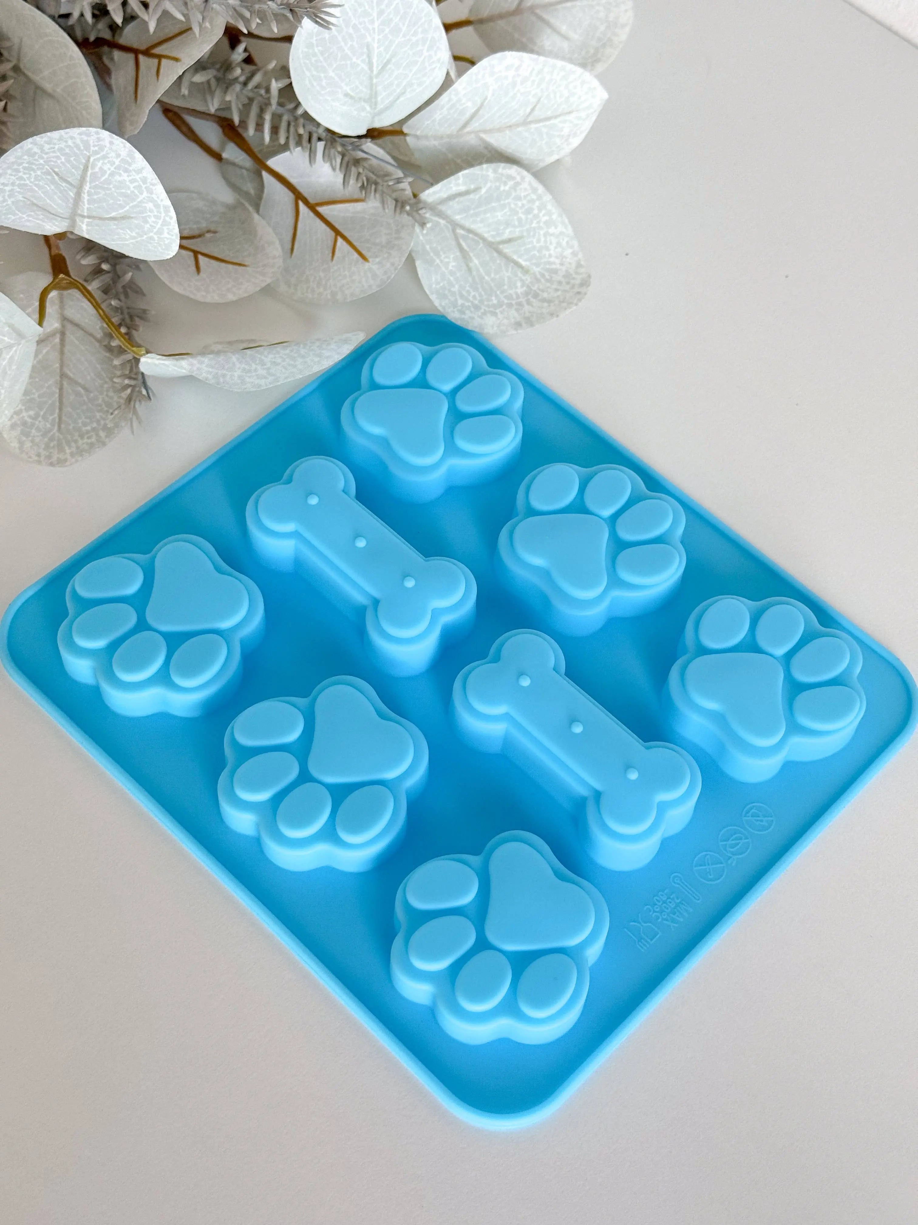 Paw & Bone Ice Cube Tray – silikonowa foremka do lodu: Blue