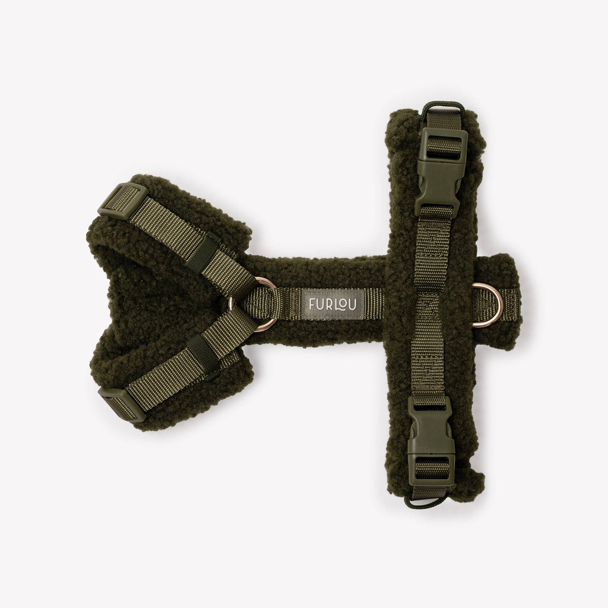 Furlou Sherpa — szelki dla psa Moss Green XS