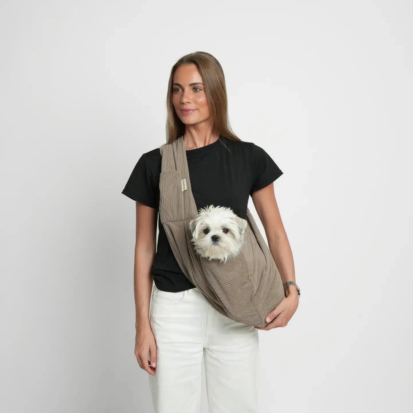Ava Puppy Carrier | Corduroy – stylowa torba dla małych psów