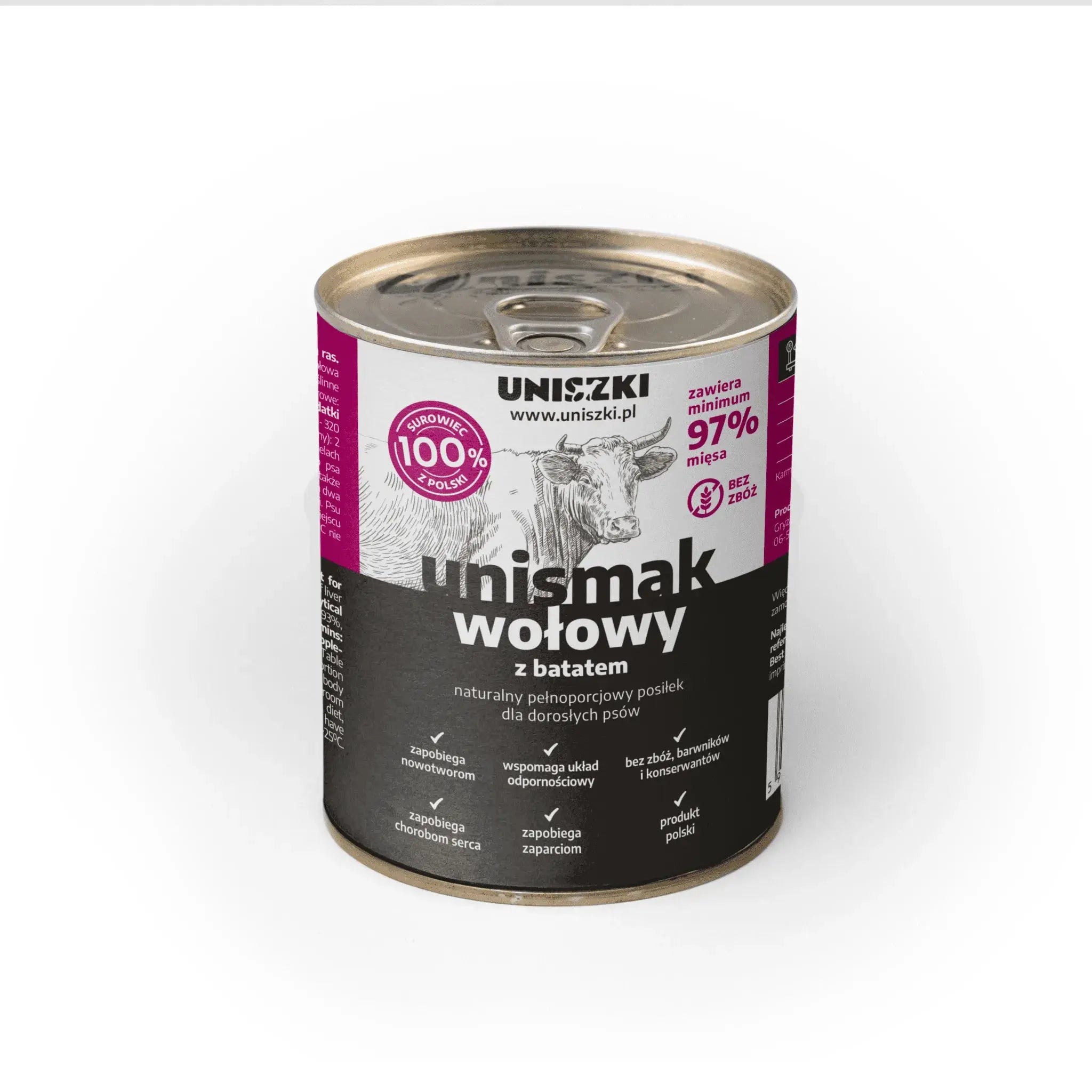 UNIsmak wołowy z batatem 800g Uniszki