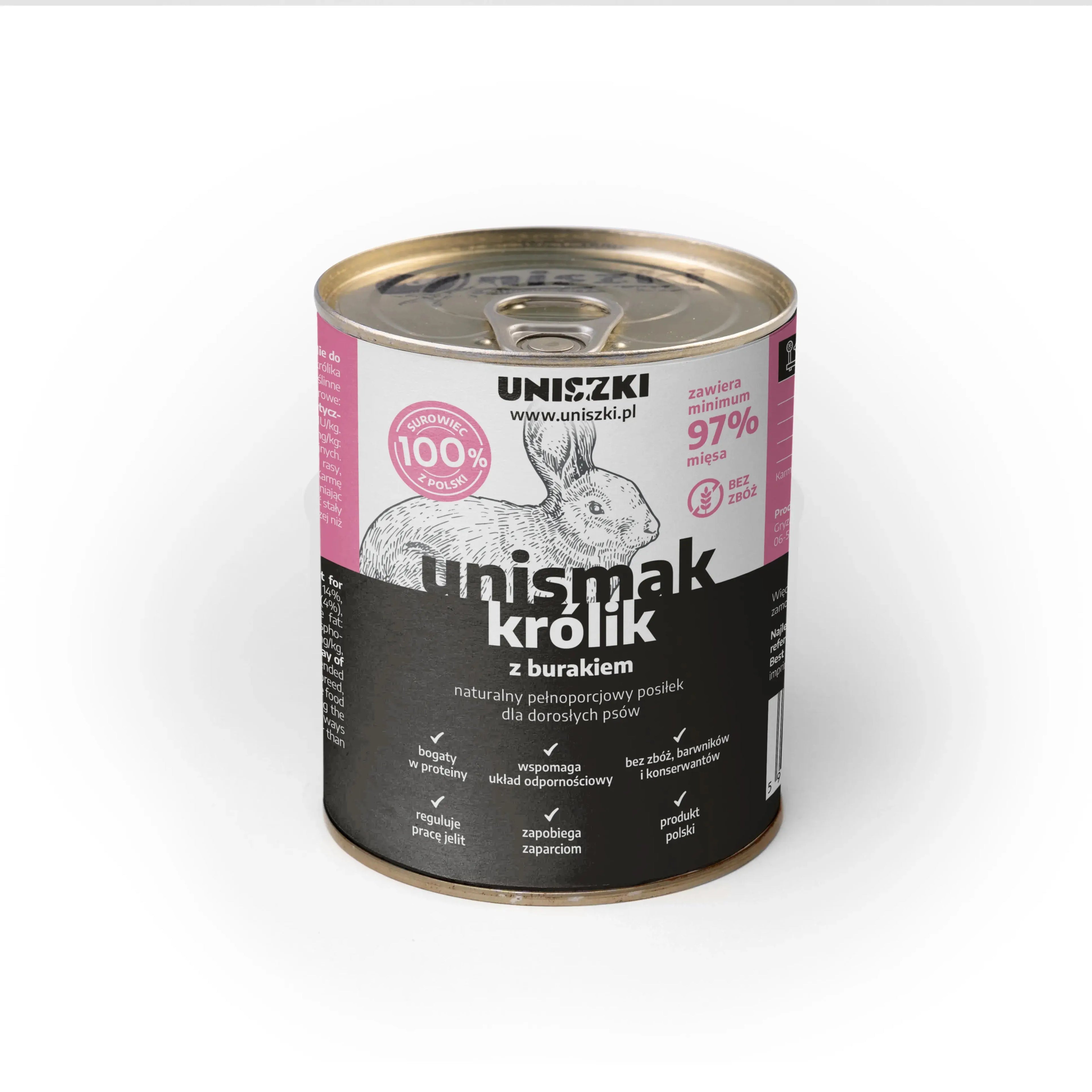 UNIsmak królik z burakiem 800g Uniszki