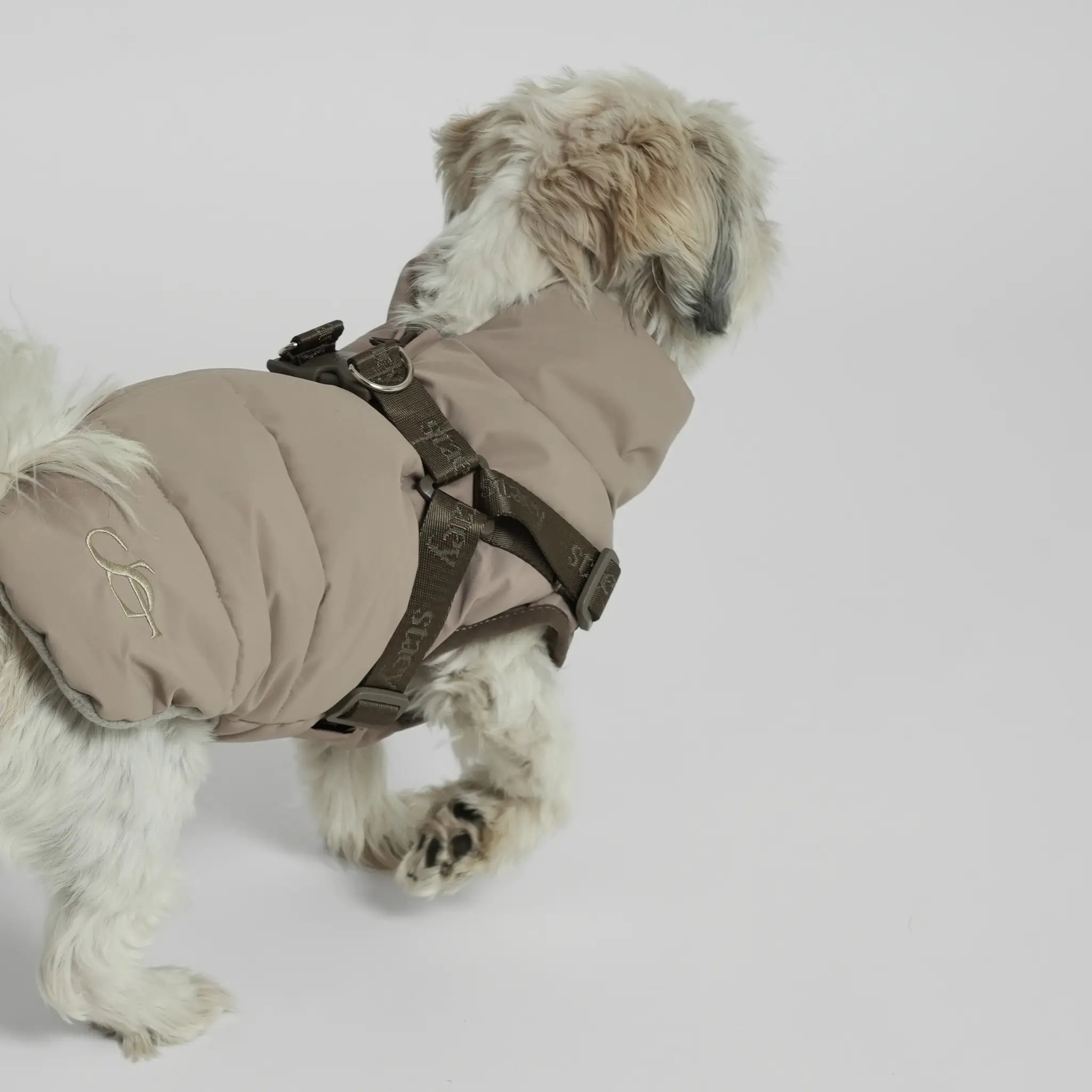 Vera Dog Coat with Harness | Sand: M Staey