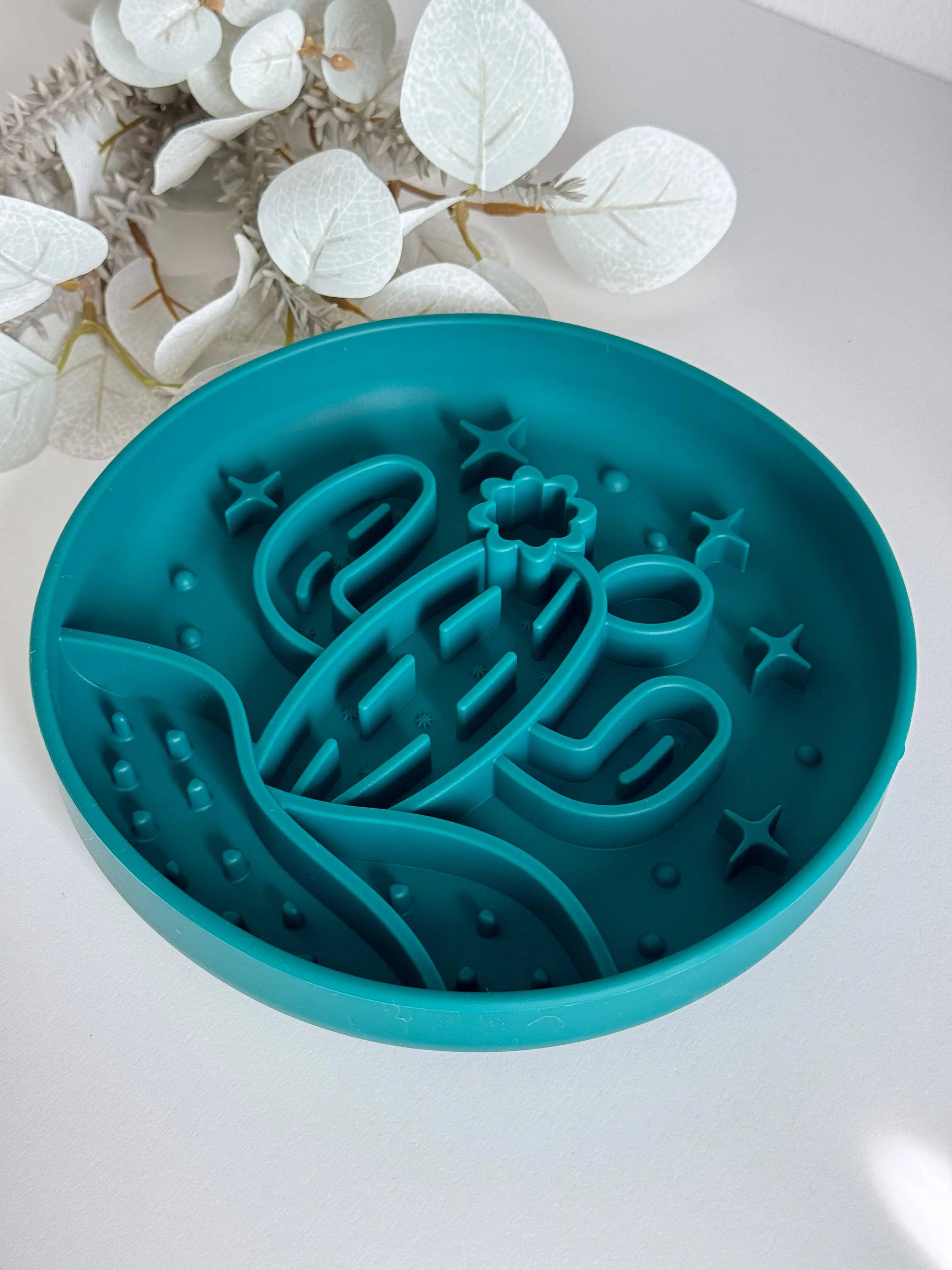 Cactus Slow Bowl – miska spowalniająca dla psa (Dark Green)