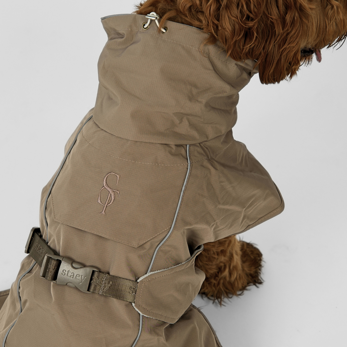 Uma Raincoat | Taupe – Płaszcz przeciwdeszczowy dla psa