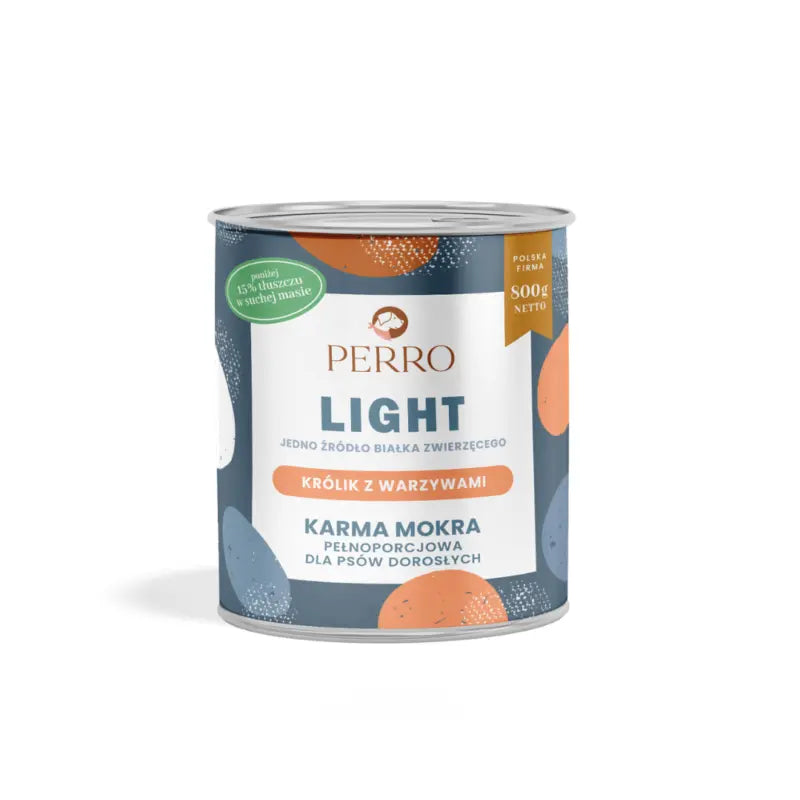 LIGHT Karma mokra Królik z warzywami – monobiałkowa formuła dla psów dorosłych 800g