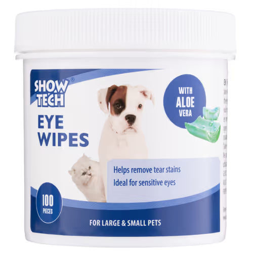 Show Tech Eye Wipes 100szt. - chusteczki do czyszczenia oczu dla psa i kota Show Tech