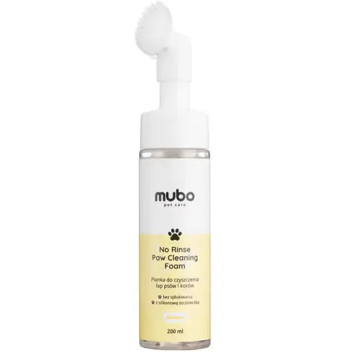 Mubo No Rinse Paw Cleaning Foam Banana 200ml - pianka do mycia łapek psa i kota, bez spłukiwania, bananowa