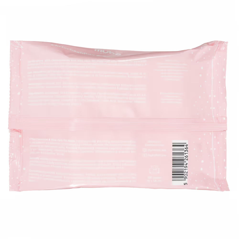 Mubo Chlorhexidine & Aloe Pet Wipes 100szt. - chusteczki z chlorheksydyną i aloesem dla psa i kota, 15x30cm Mubo Pet Care