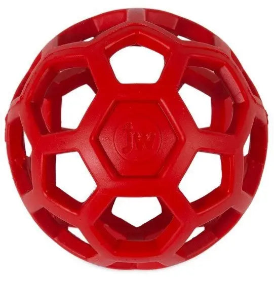 JW PET Ażurowa piłka dla średniego psa HOL-EE ROLLER MEDIUM 11,5cm Czerwona
