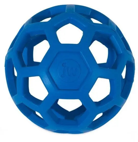 JW Pet Hol-ee Roller Small 8,7 cm – ażurowa piłka dla psa | niebieska