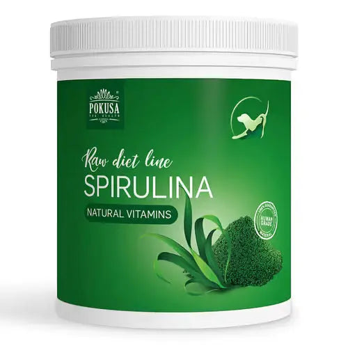 Pokusa RawDiet Spirulina 250g - naturalny preparat wspomagający funkcjonowanie organizmu psa i kota