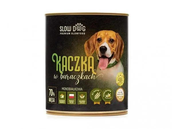 SLOW DOG Kaczka w buraczkach 850g SLOW DOG