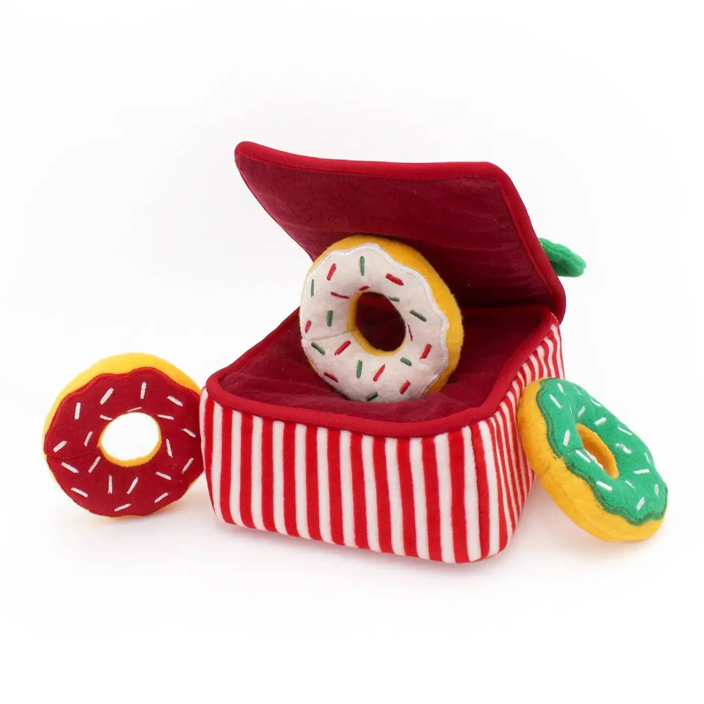 Zippypaws Holiday Burrow™ - Donutz Box - Christmas Dog Toy ZippyPaws