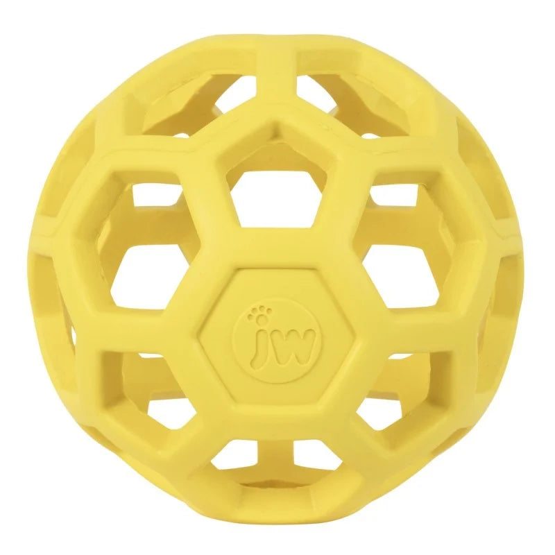 JW Pet – Hol-ee Roller Small 8,7 cm – Piłka ażurowa żółta
