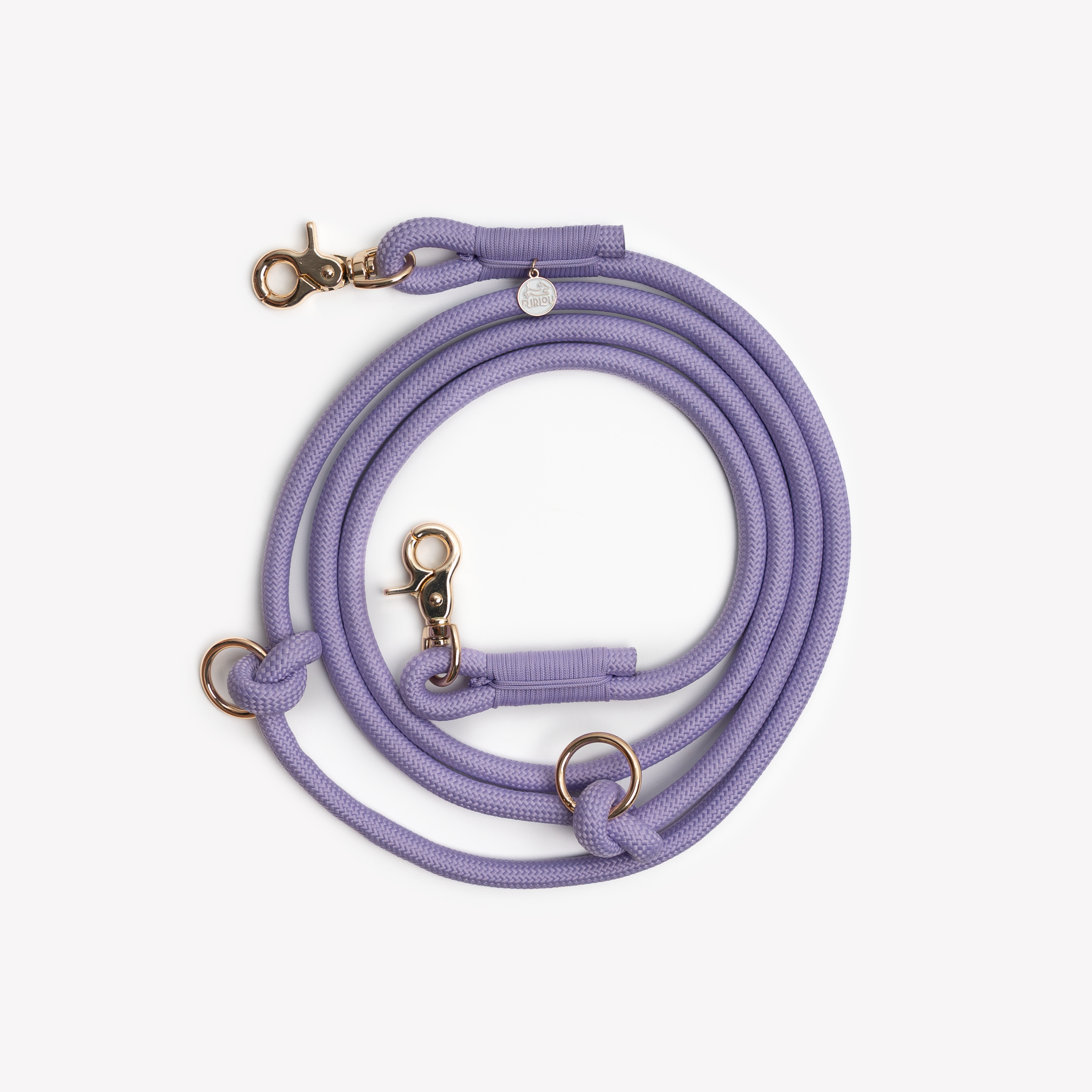 Smycz pleciona Hands Free dla psa – Lavender