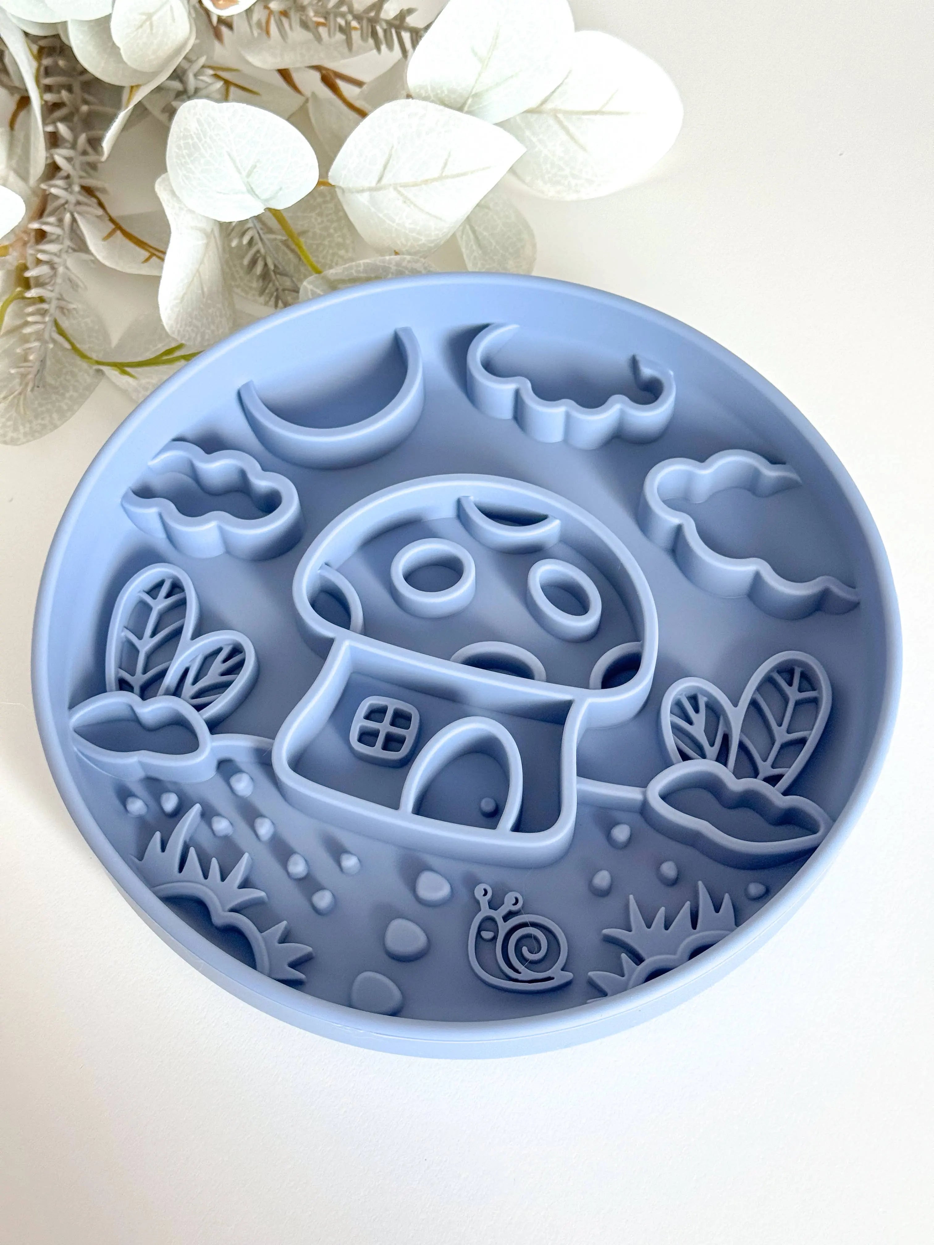 Slow Bowl Magic Mushroom – miska spowalniająca i mata do lizania dla psa (Blue)