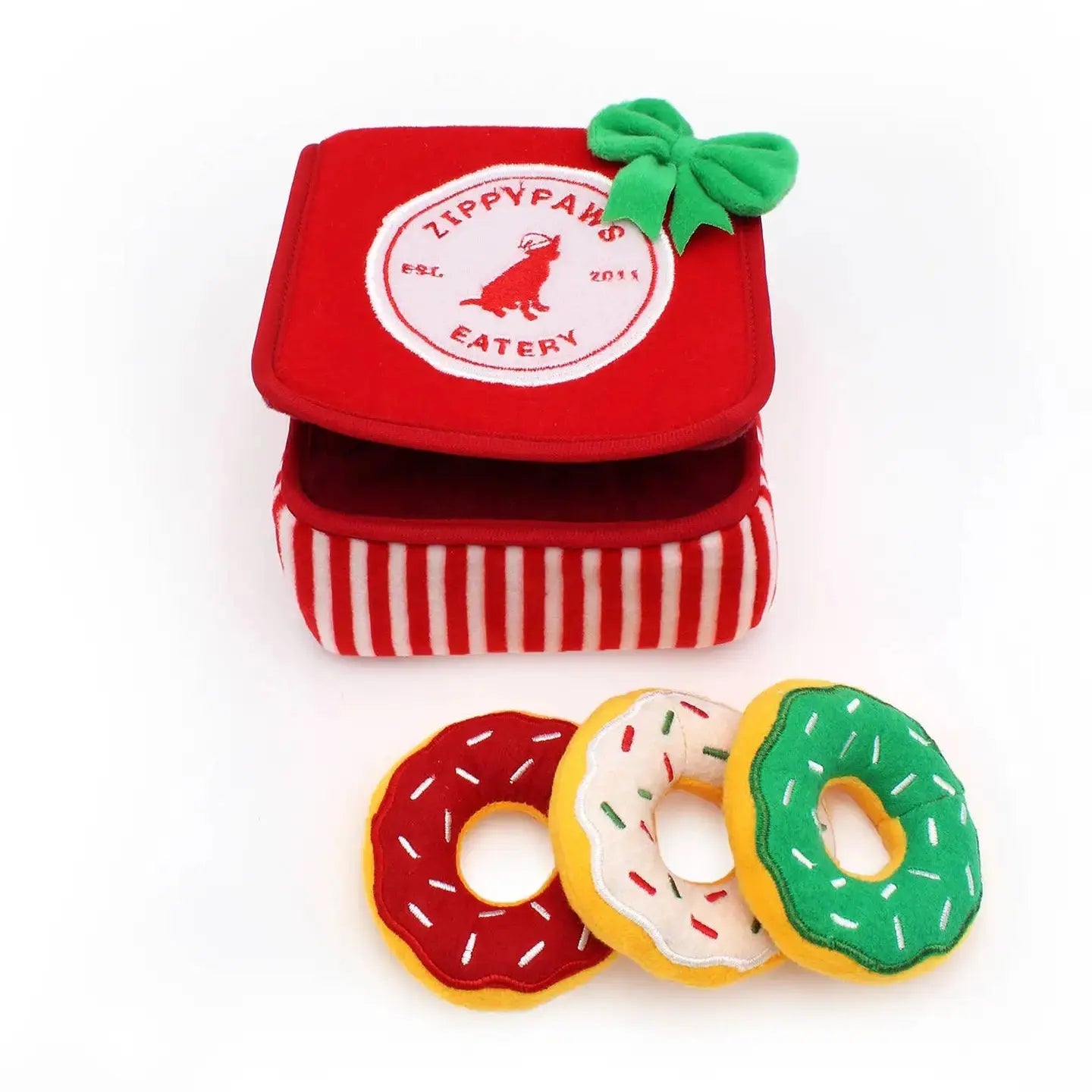 Zippypaws Holiday Burrow™ - Donutz Box - Christmas Dog Toy ZippyPaws