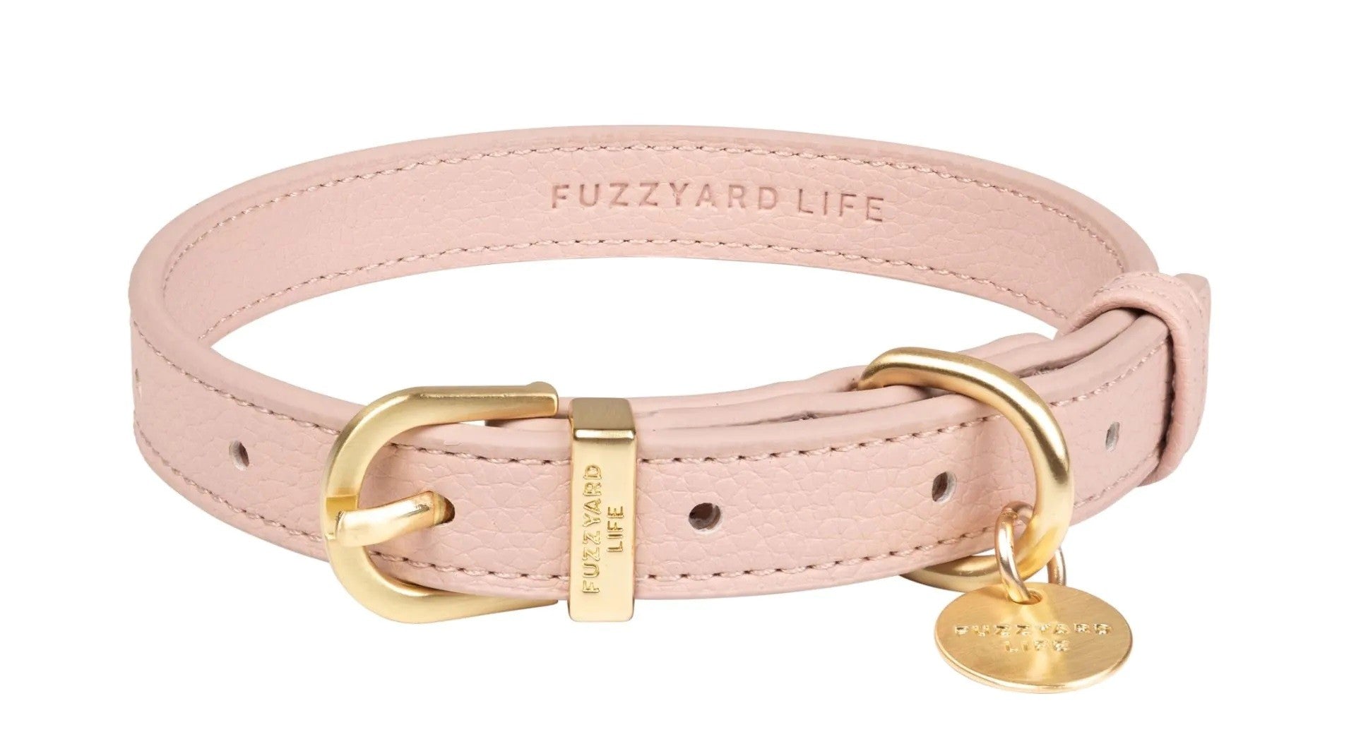 FuzzYard Life Atelier - Obroża dla psa - Pudrowy Róż
