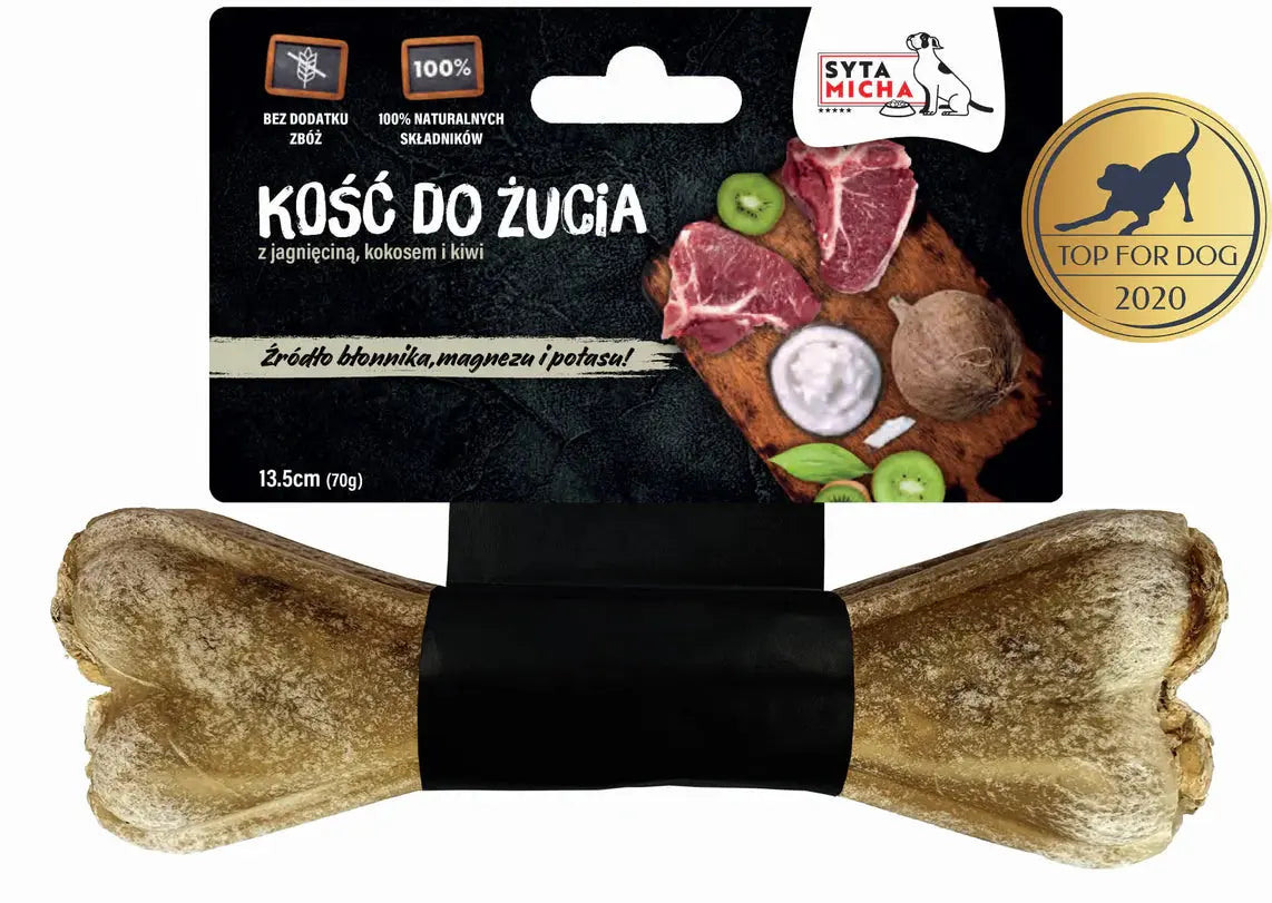 Kość do żucia dla psa z kiwi i kokosem 13.5 cm Syta Micha