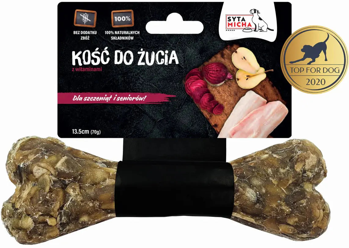Kość do żucia dla szczeniąt i seniorów 13.5 cm Syta Micha