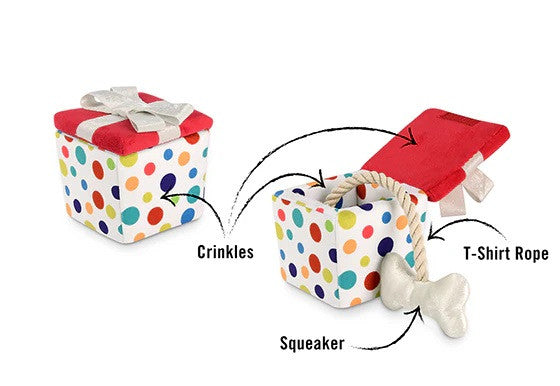 PLAY – Party Time Pawfect Present 12cm – Prezent