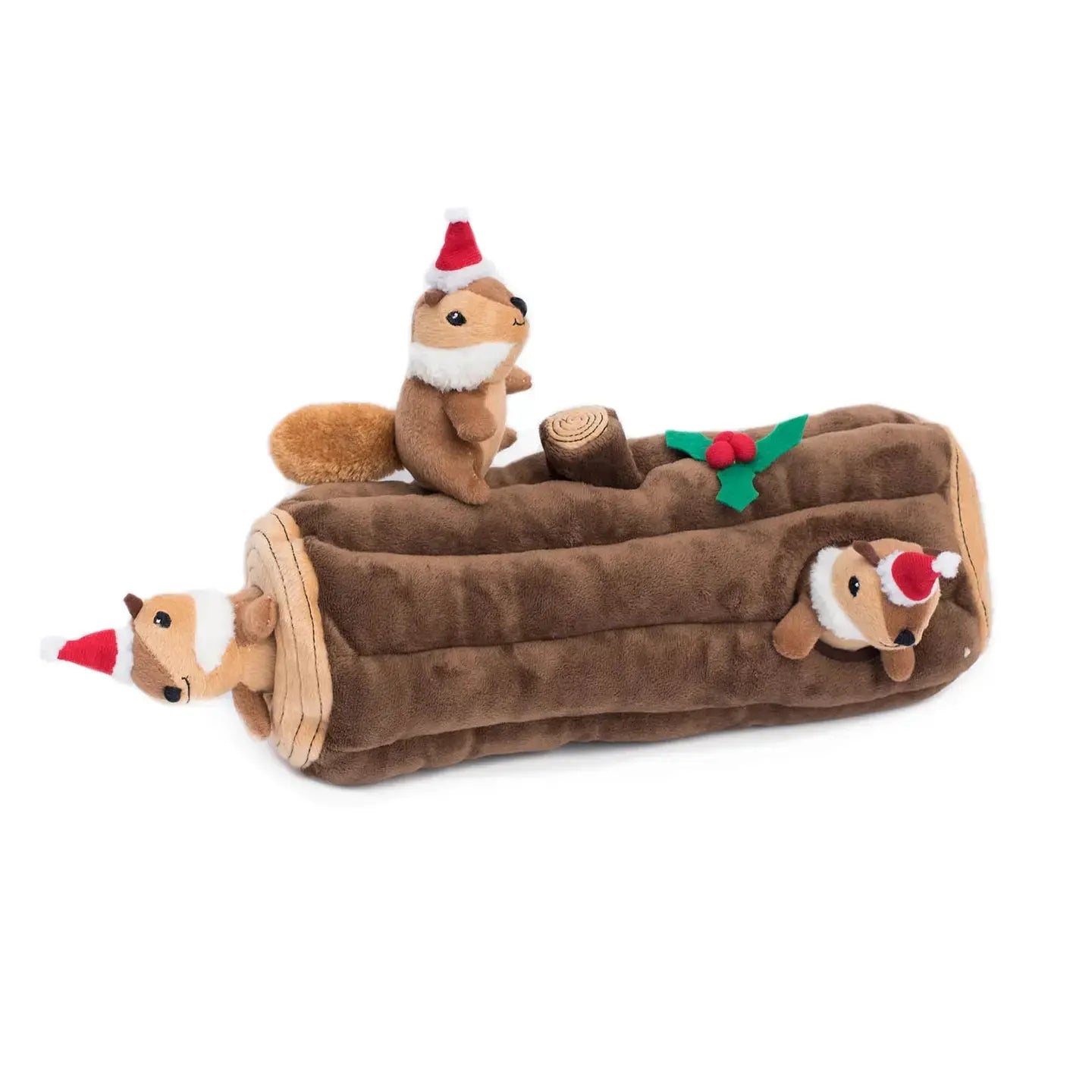 Holiday Zippy Norka Bożonarodzeniowa - Yule Log - Christmas Dog Toy ZippyPaws