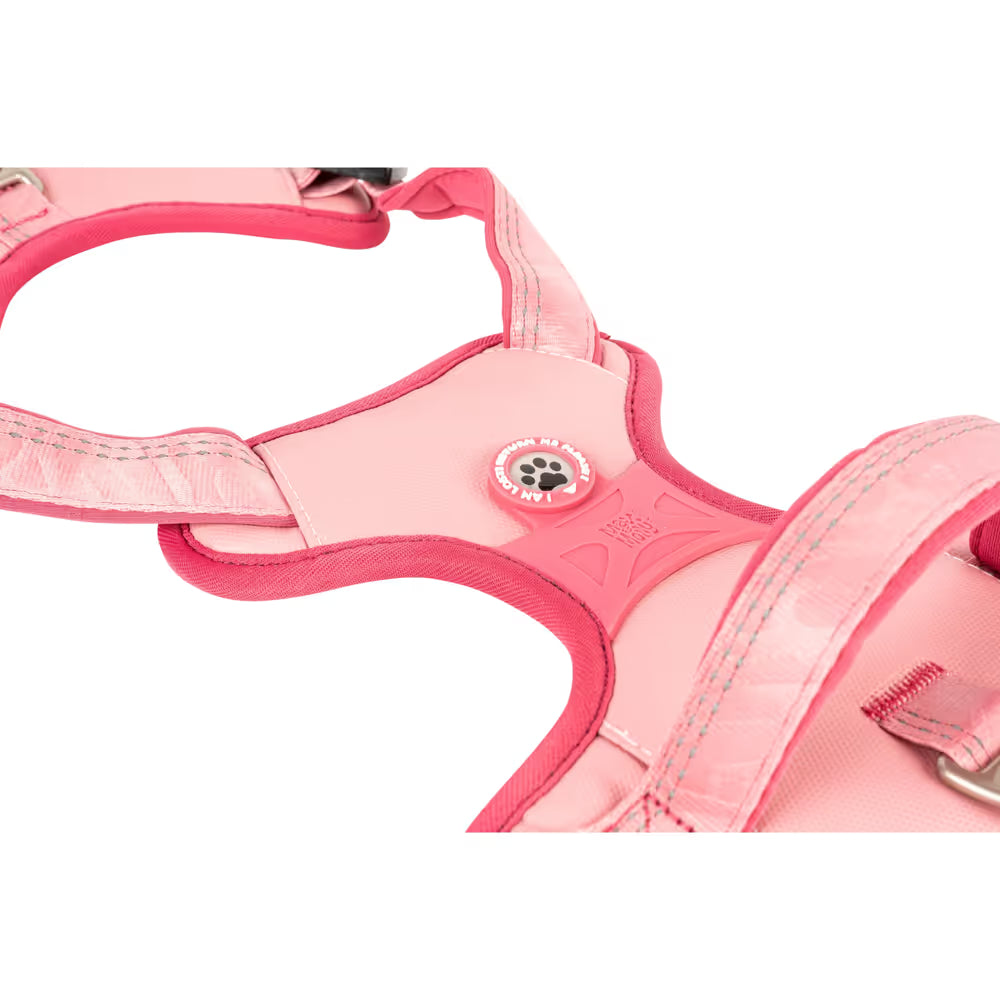 Max&Molly Sport Harness Matrix 2.0 Rose - szelki regulowane dla psa, z identyfikatorem QR, pastelowy różowy Max&Molly
