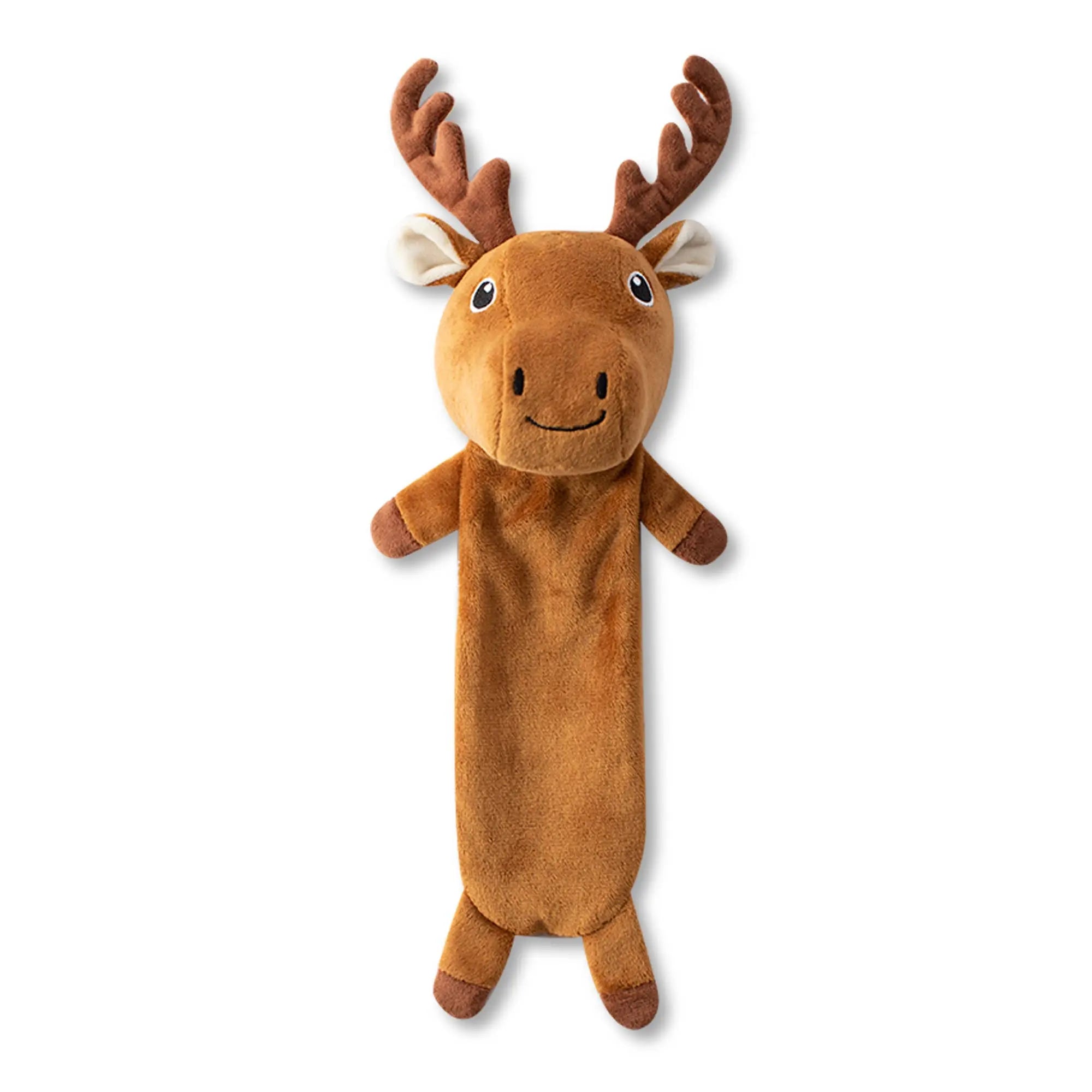 Fringe Dont Moose with Me Flat Plush Dog Toy Fringe