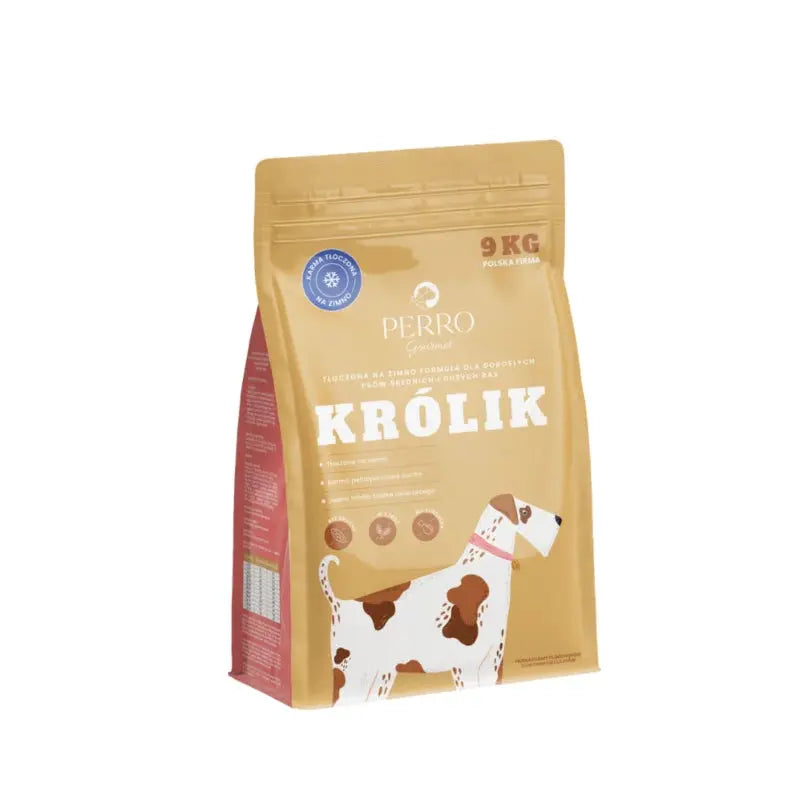 Karma tłoczona na zimno PERRO Gourmet Królik – formuła dla psów dorosłych średnich i dużych ras 9kg