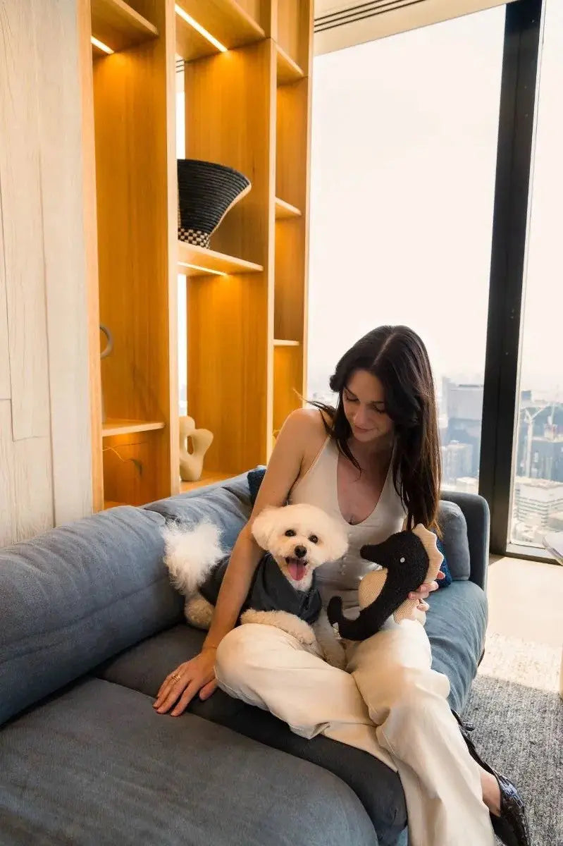 FuzzYard Life Zabawka dla Psa - Konik Morski - Szary Łupek FuzzYard