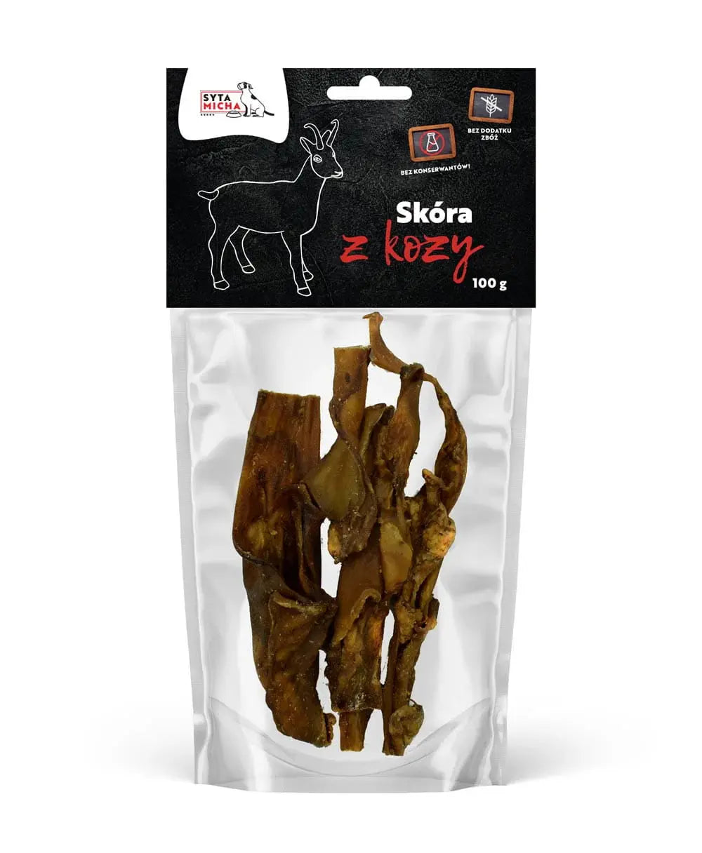 Syta Micha Suszona skóra z kozy dla psa 100g Syta Micha