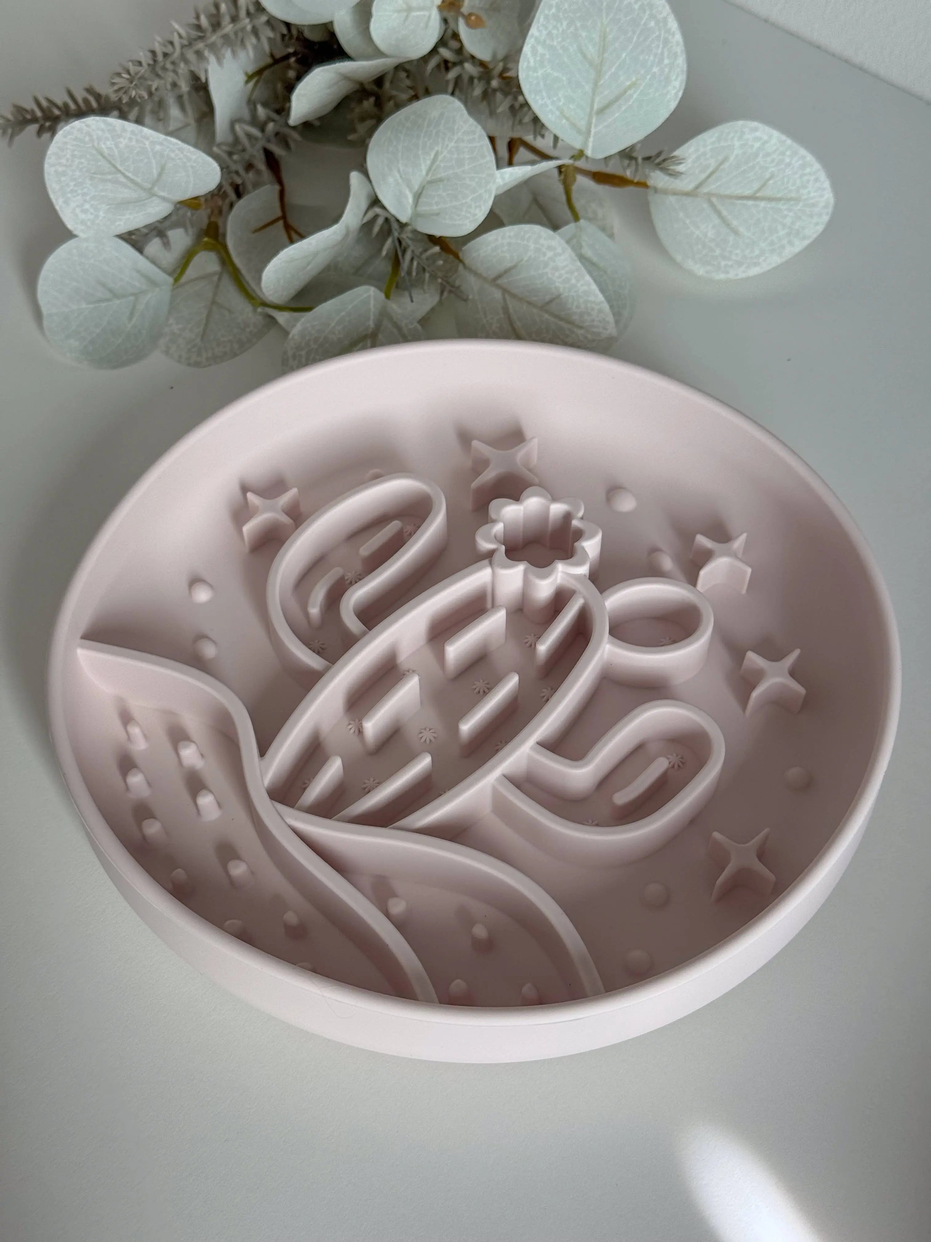 Cactus Slow Bowl – miska spowalniająca dla psa (Pale Purple)