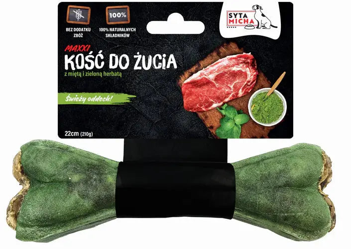 Kość do żucia dla psa na świeży oddech 22cm MAXXI Syta Micha