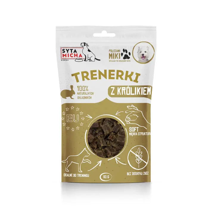 Trenerki z królikiem dla psa 80g Syta Micha