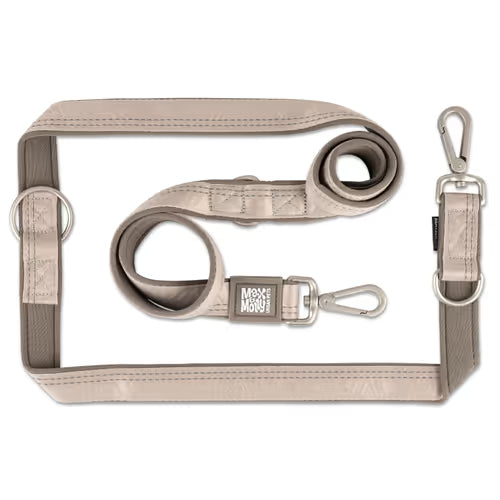 Max&Molly Multi Function Leash Matrix 2.0 Sand - przepinana smycz dla psa, odblaskowa, piaskowy beż Max&Molly