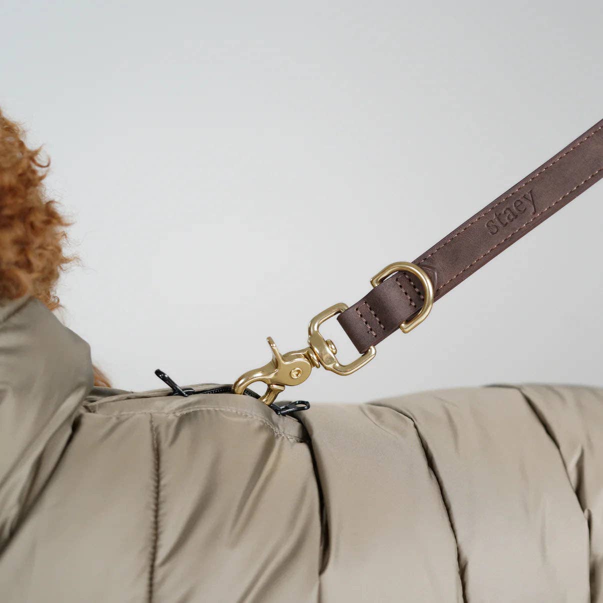 Nora Dog Coat | Taupe: M Staey