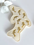 🐬❄️ Dolphin Ice Cube Tray – silikonowa foremka do lodu: Beige