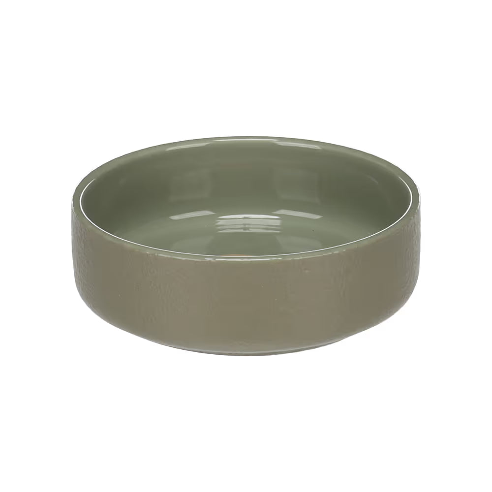 Flamingo Rama Ceramic Bowl Green - miska ceramiczna dla psa, kota, zielona - S Flamingo