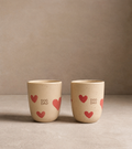 Cozy Hearts Stoneware Medium Cup 220 ml – zestaw 2 kubków Dog Dad & Dog Dad