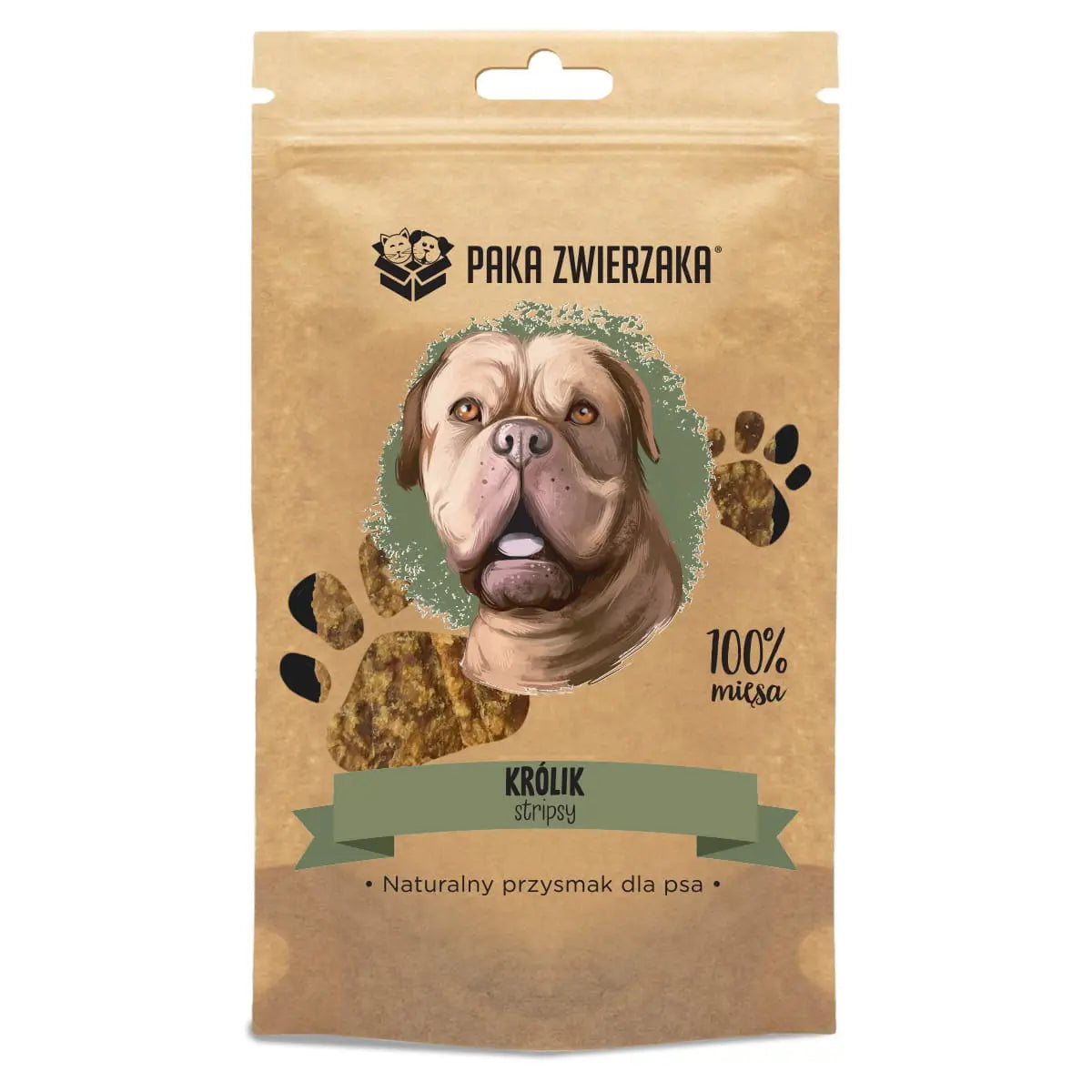 Przysmak stripsy Królik 100% (70g) Paka Zwierzaka