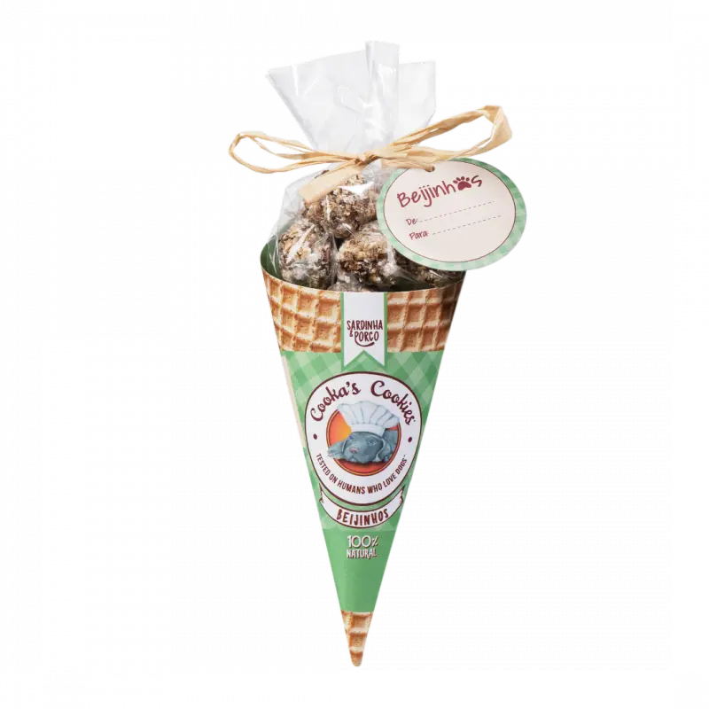 Cooka’s Cookies LITTLE SARDINE AND PORK KISSES Przysmaki z sardynki i wieprzowiny 50g Cooka’s Cookies