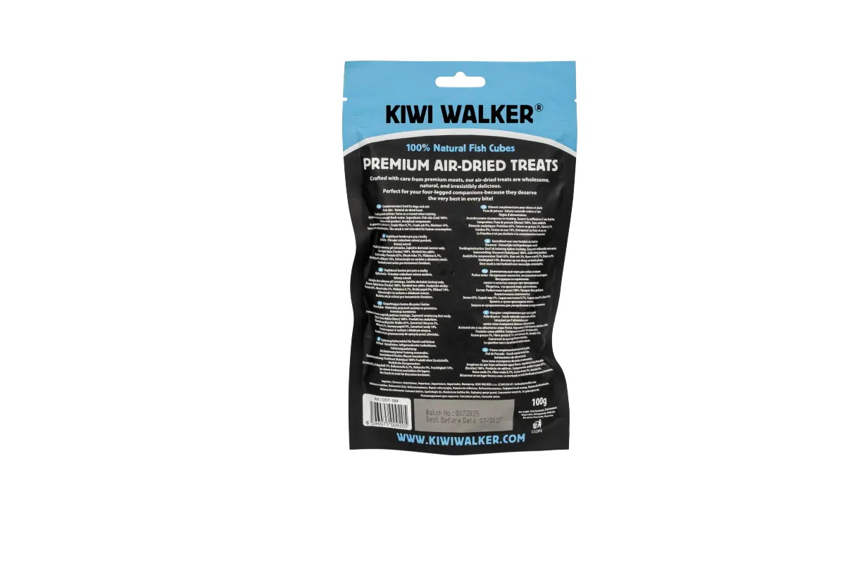 Kiwi Walker 100% DORSZ KOSTKA Przysmaki suszone powietrzem dla psa i kota 100g Kiwi Walker