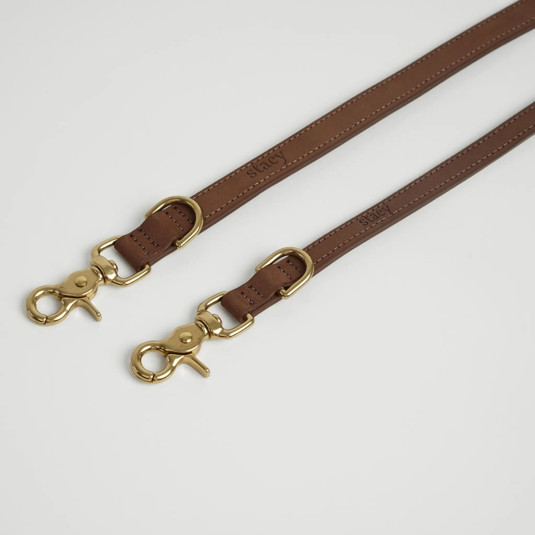 Grace Leather Dog Leash | Chestnut: 2 meters - 2.0 cm