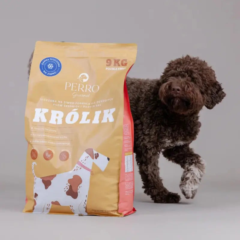 Karma tłoczona na zimno PERRO Gourmet Królik – formuła dla psów dorosłych średnich i dużych ras 9kg