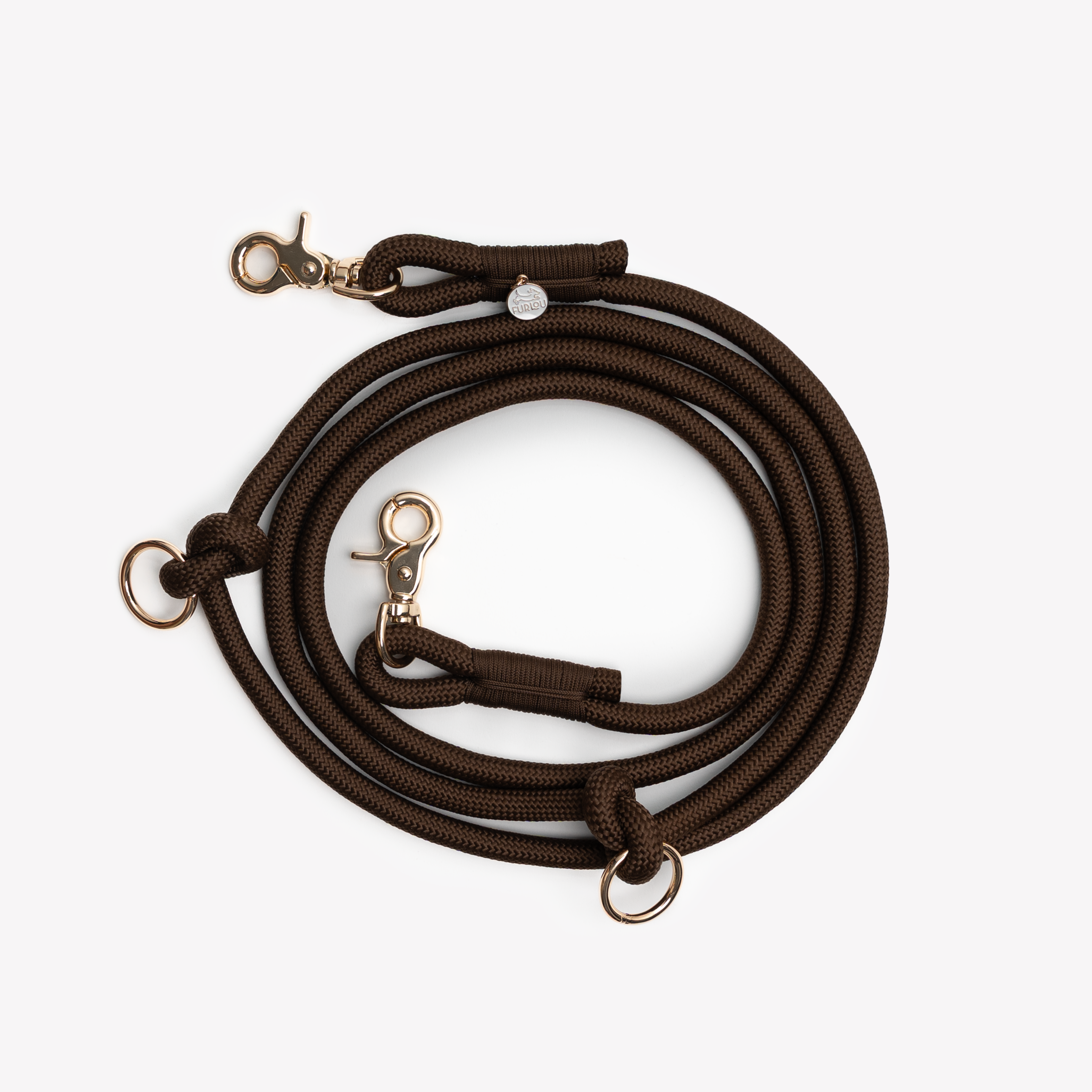 Smycz pleciona Hands Free dla psa – Brown