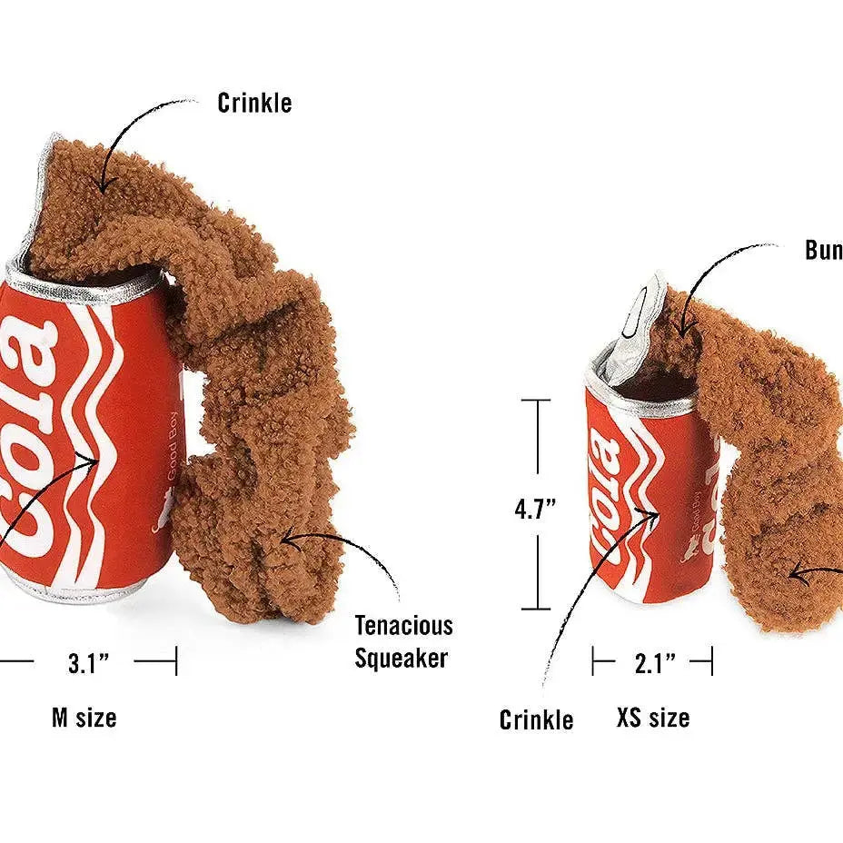 P.L.A.Y Snack Attack Good Boy Cola XS Zabawka dla psa P.L.A.Y