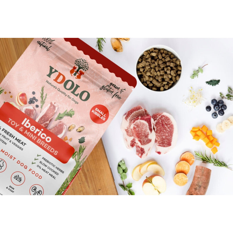 YDOLO MINI IBERICO WIEPRZOWINA - Półwilgotna karma dla psów małych i miniaturowych 700g